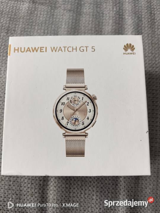 Zegarek Smart watch huawei gt5 złoty stan dolnośląskie Legnica