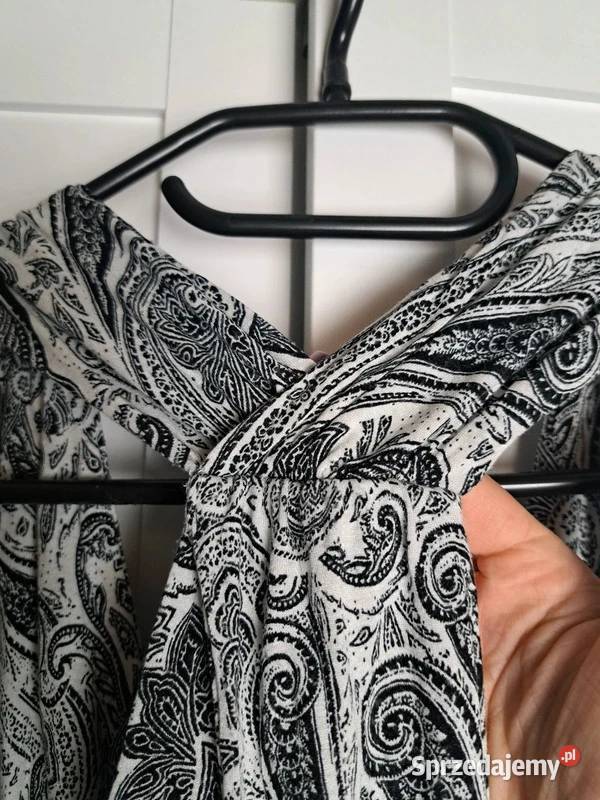 Sukienka maxi z printem paisley Trąbki Wielkie