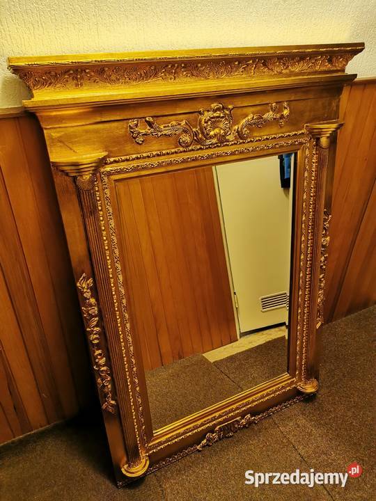 Duże barokowe Lustro 134x97 Barok Drewniana Lustra