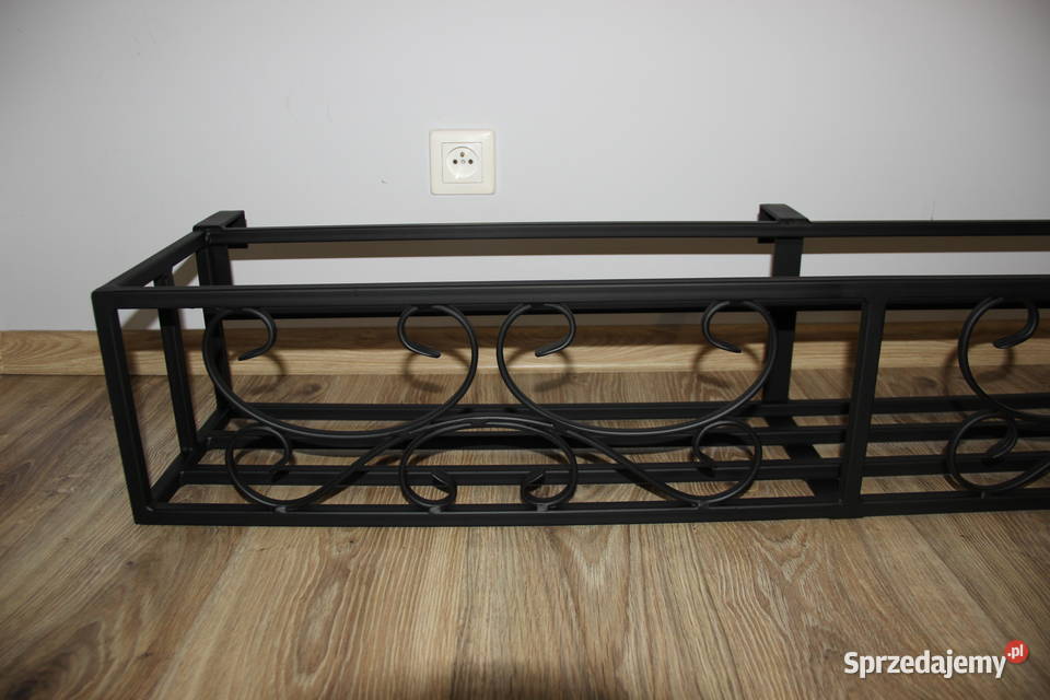 Kosz na kwiaty poręczy balustrady kwietnik