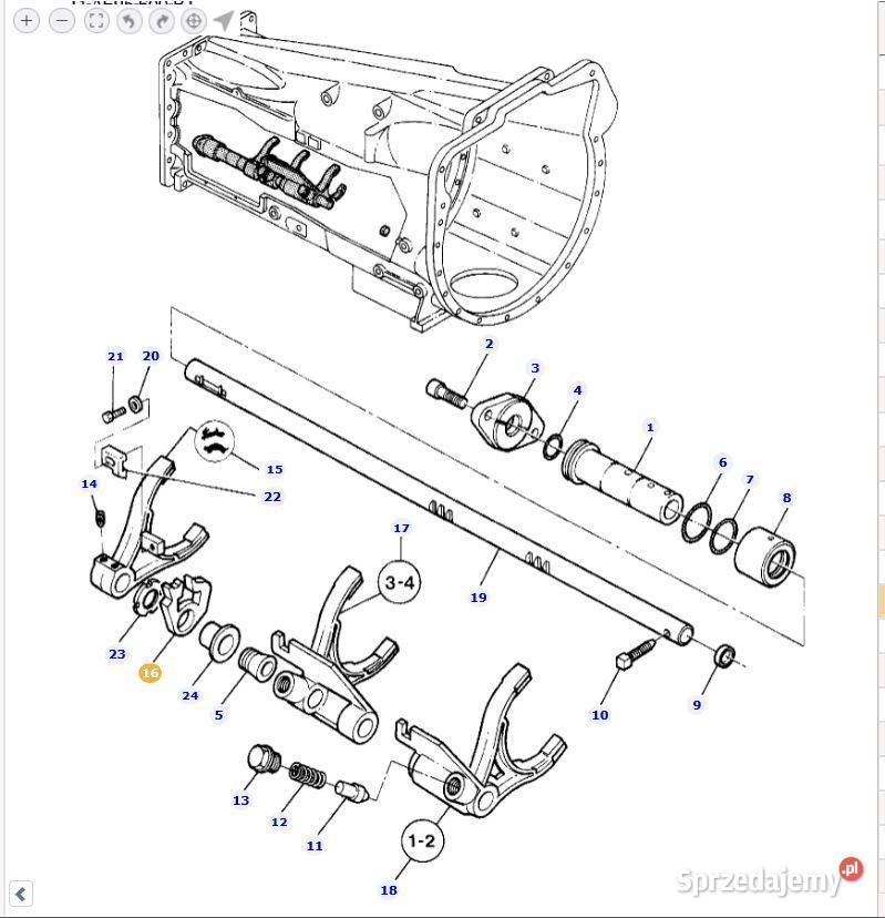 Blokada 3583438m2 widełek żółw zając AGCO Massey Części zamienne Białystok sprzedam