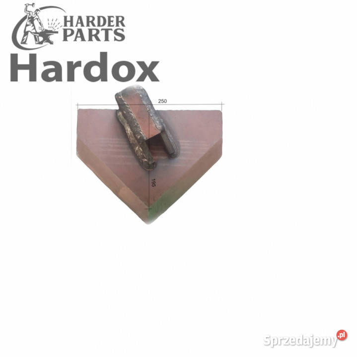 Lemiesz HARDOX A250B210P części do glebogryzarki podlaskie
