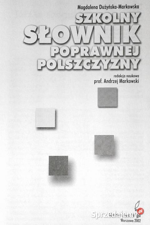 Szkolny słownik poprawnej polszczyzny Magdalena Chełm