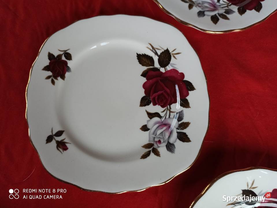 filiżanka z talerzykiem deserowym Colclough Made