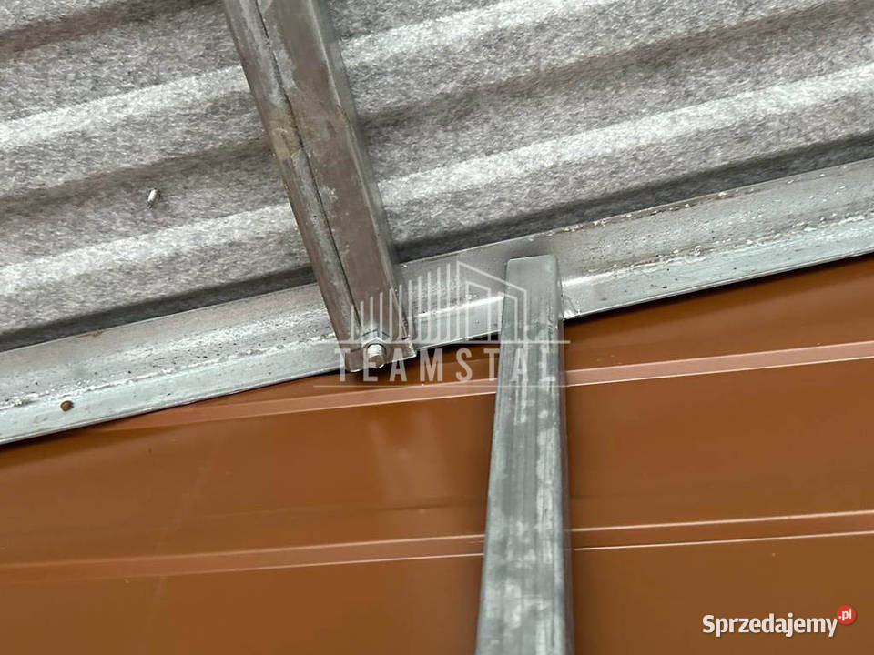 GARAŻ BLASZANY 6m x 6m dwuspad 2x Brama drzwi 2x