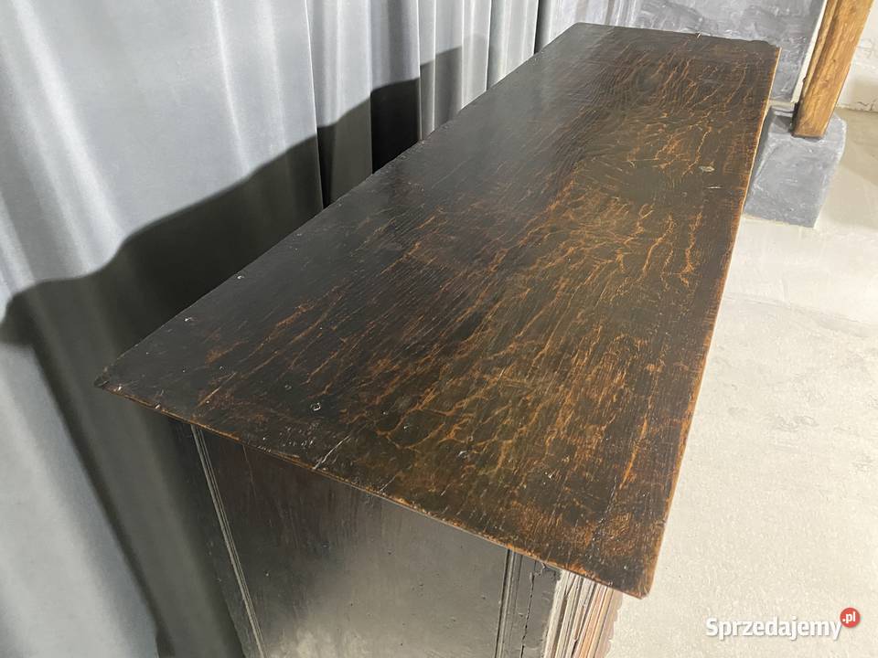 Antyczny rzeźbiony kredens komoda szafka Gryfice