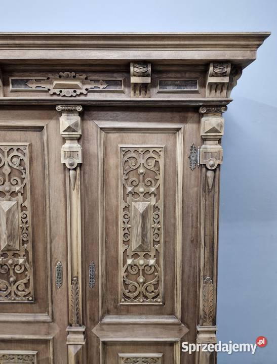 Piękna Orzechowa Szafa Eklektyczna AntykiMarki