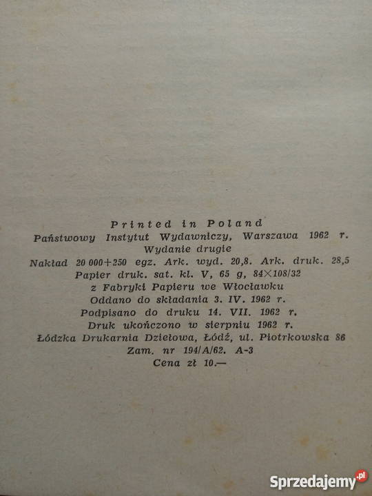 Pierwsze porywy książka Konstanty Fiedin wydanie Dąbrowa Górnicza sprzedam