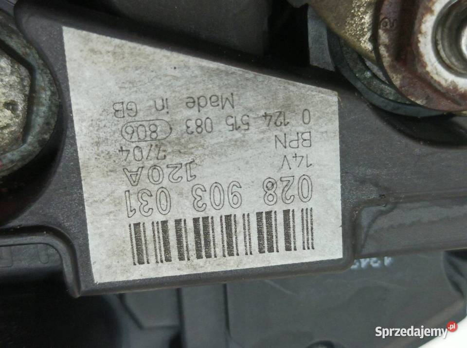 ALTERNATOR 028903031 19 TDI VW Volkswagen Passat osobowe