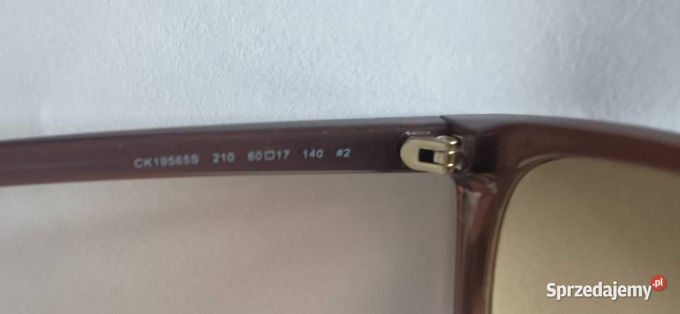 Okulary przeciwsłoneczne Calvin Klein brązowe Myślenice