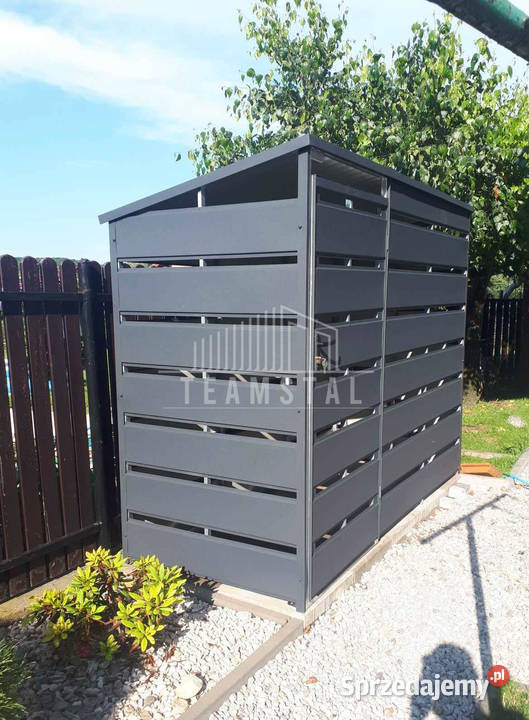 Wiata śmietnikowa spad tył 25x06m Antracyt podkarpackie Łańcut