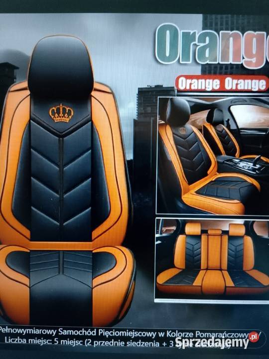 Piękne nowe pokrowce Premium skóra PUkomplet Pokrowce samochodowe łódzkie Zgierz