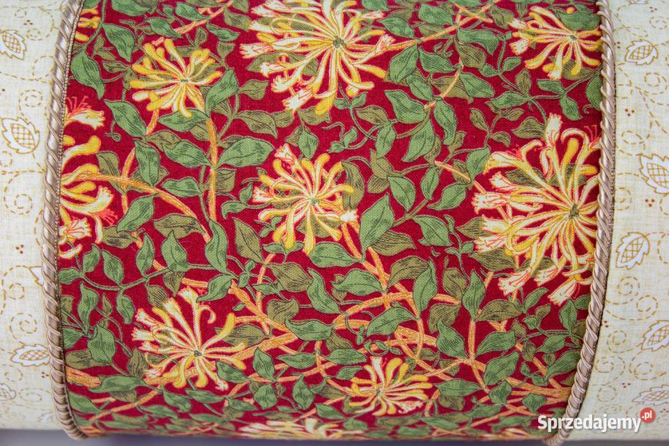T0260 Poduszka dekoracyjna wałek roślinne wzory