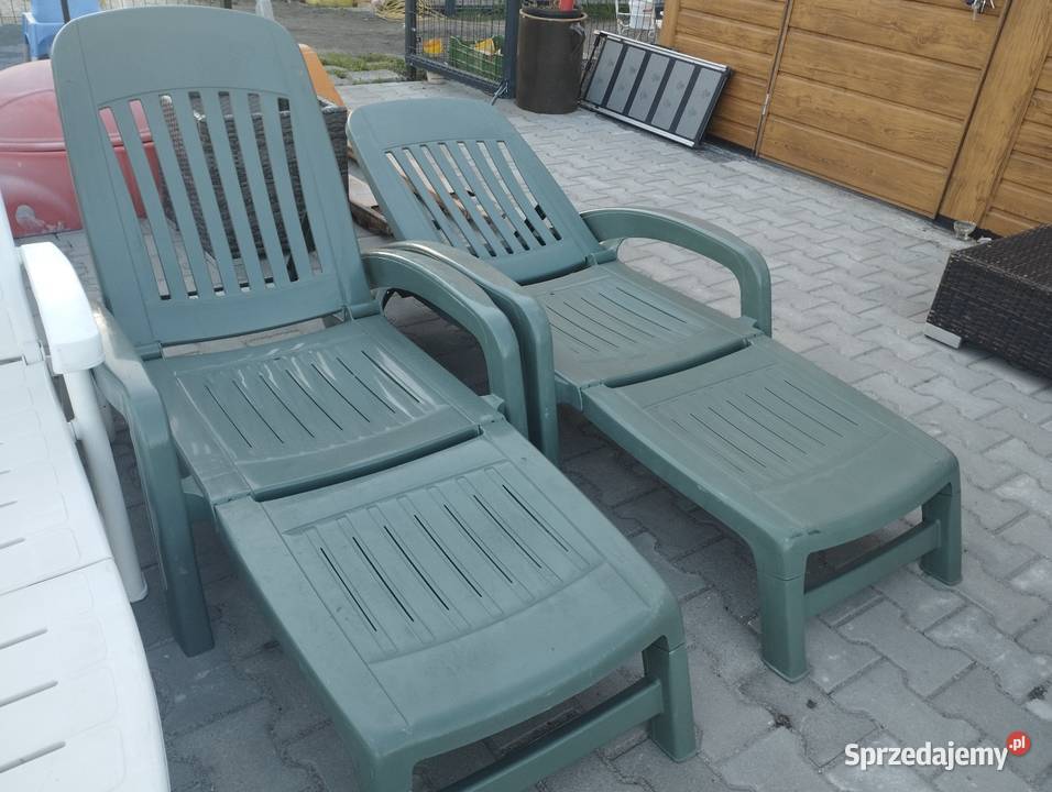 Leżak ogrodowy plastikowy 2 szy Szamotuły