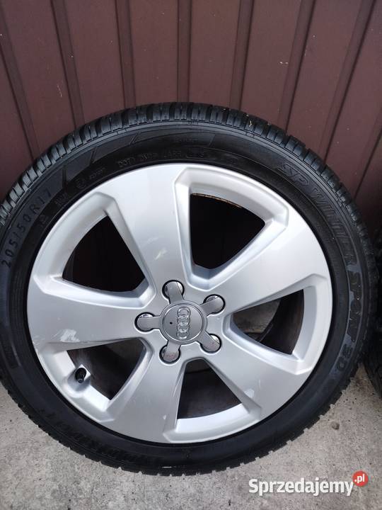 Alufelgi z oponami zimowymi Audi a 3 8v 17 Pajęczno