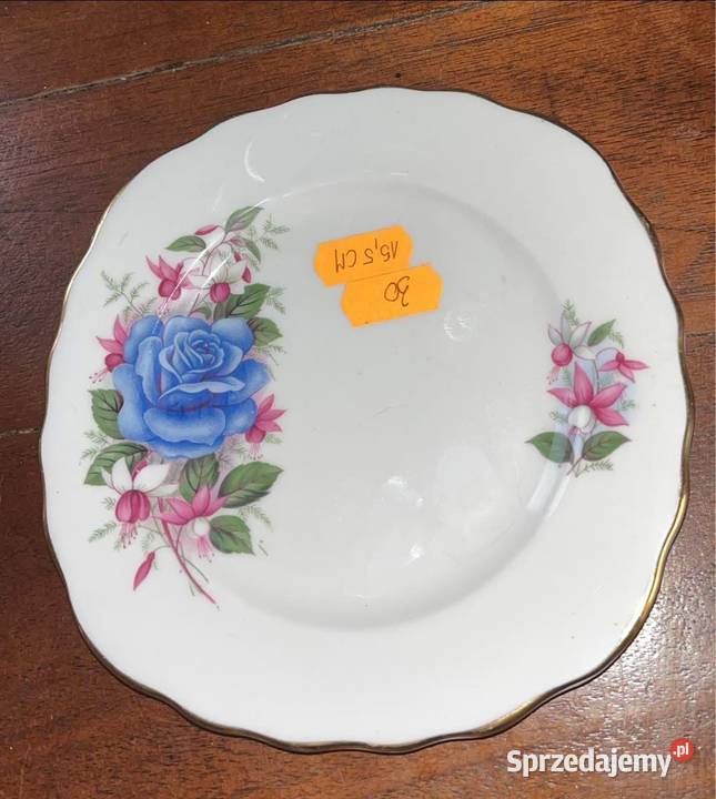 Talerzyk deserowy Royal Vale Made in England Porcelana i szkło Gdańsk