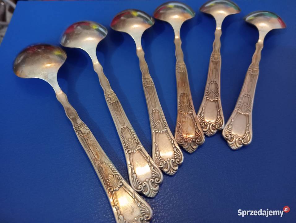 posrebrzane łyżki do zupy deserowe łyżeczki Brwinów