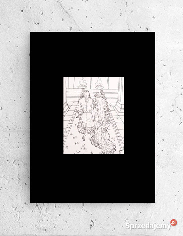 mały plakat biało czarny czarno biały obrazek na