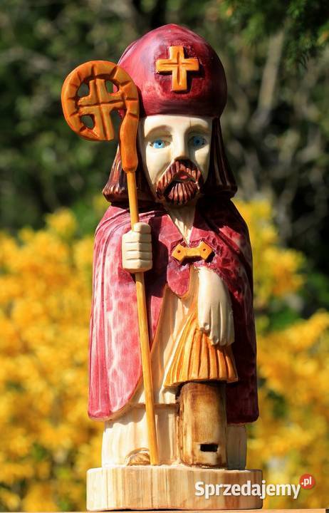 Św Ambroży rzeźba ludowa wielkopolskie Gniezno
