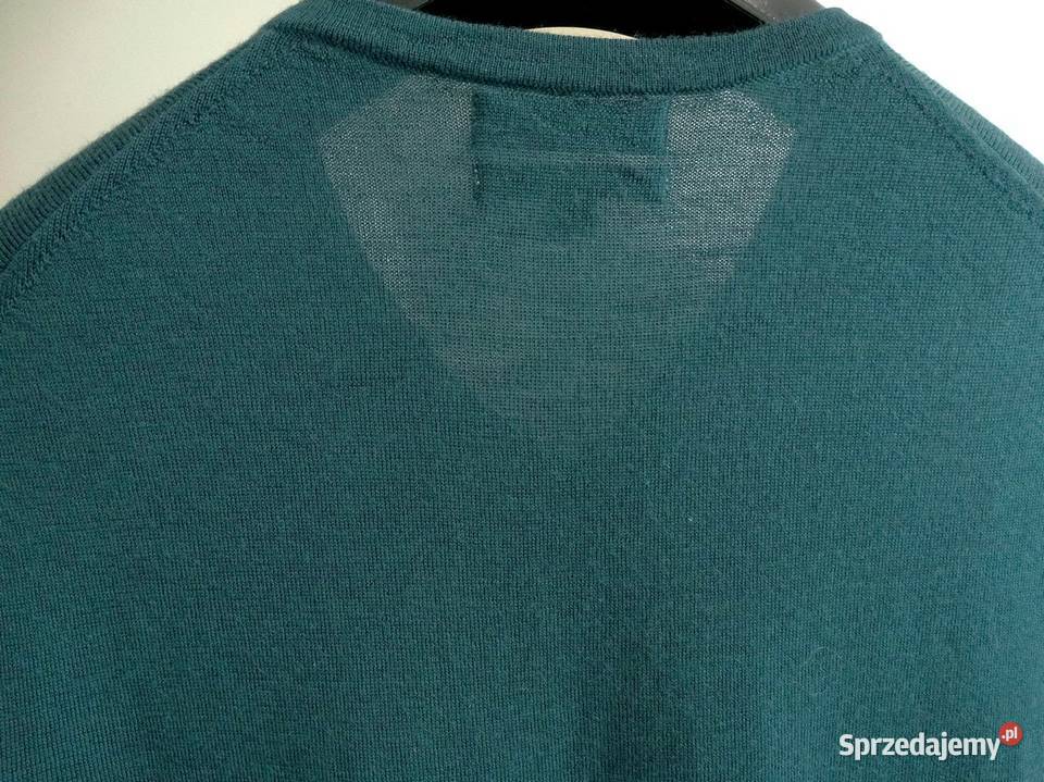 Sweter Męski Wełniany 100 Wełna Merino Fine Rozmiar L Łomża