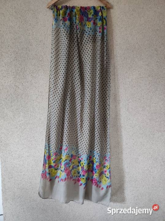 długa chusta szal flower pareo szalik ozdobna Moda i Styl świętokrzyskie