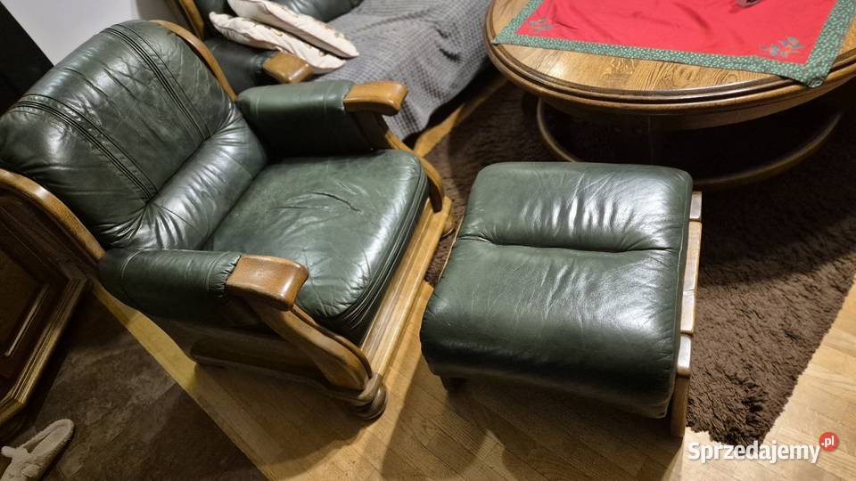 Skórzany zestaw wypoczynkowy 321 dąb