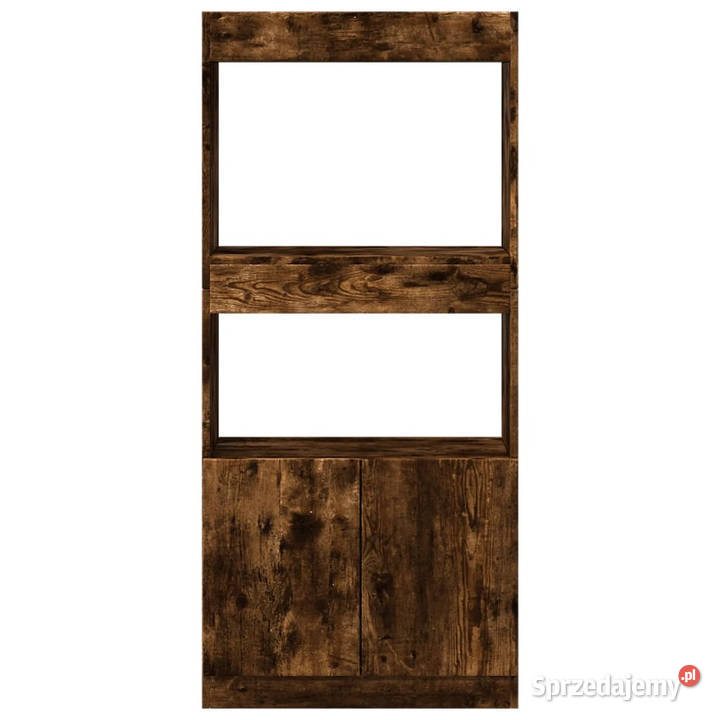 Wysoka szafka przydymiony dąb 63x33x140 WM855110 Warszawa