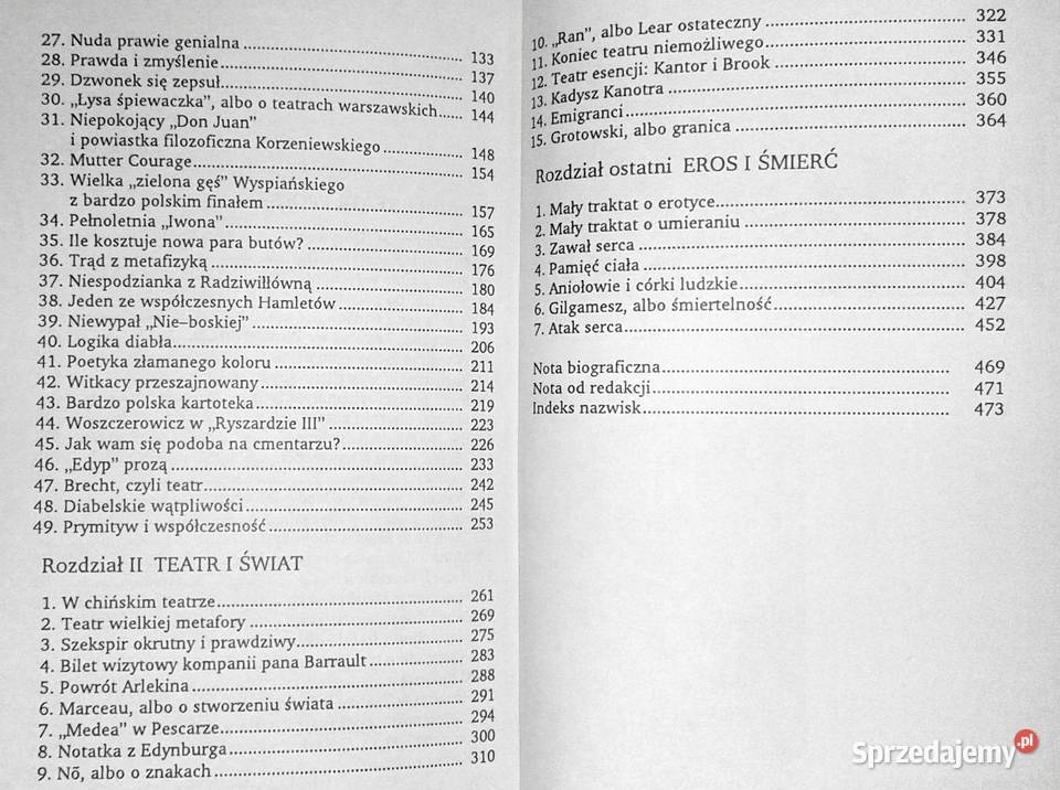 Pisma wybrane Fotel recenzenta Tom 3 Jan Kott lubelskie Chełm