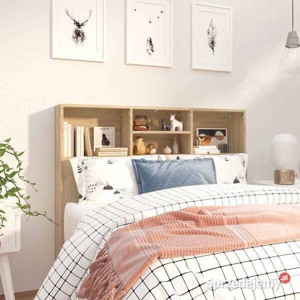 vidaXL Wezgłowie łóżka z półkami dąb mazowieckie Warszawa