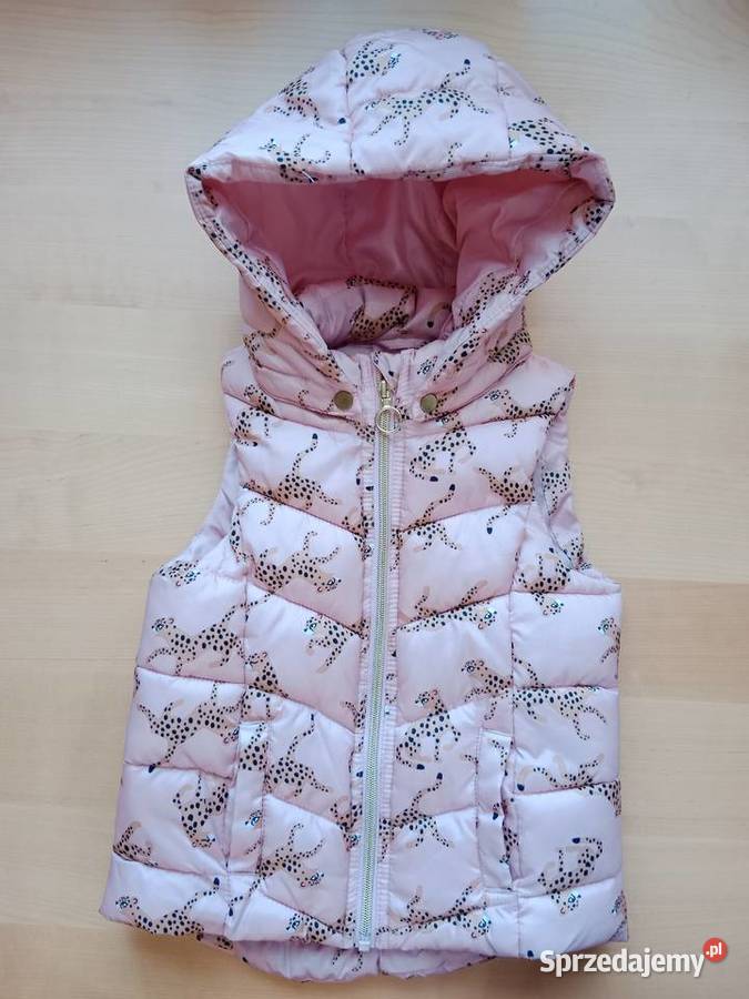 Kamizelka puffer z kapturem HM 110116 Kamizelki i bezrękawniki Poznań