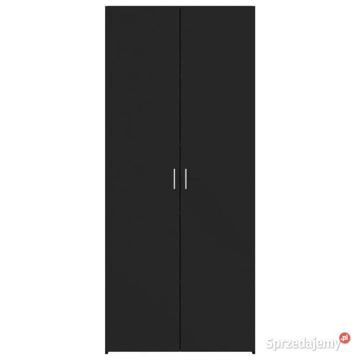 Wysoka szafka czarna 70x425x185 materiał mazowieckie Warszawa