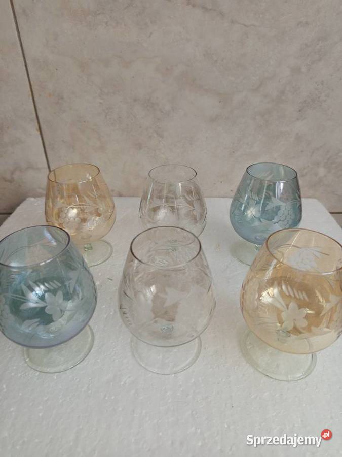 komplet 6 kieliszków kodo koniaku vintage Warszawa