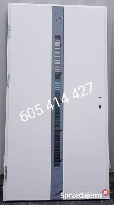 Drzwi zewnętrzne antracyt 110x210 sprzedam
