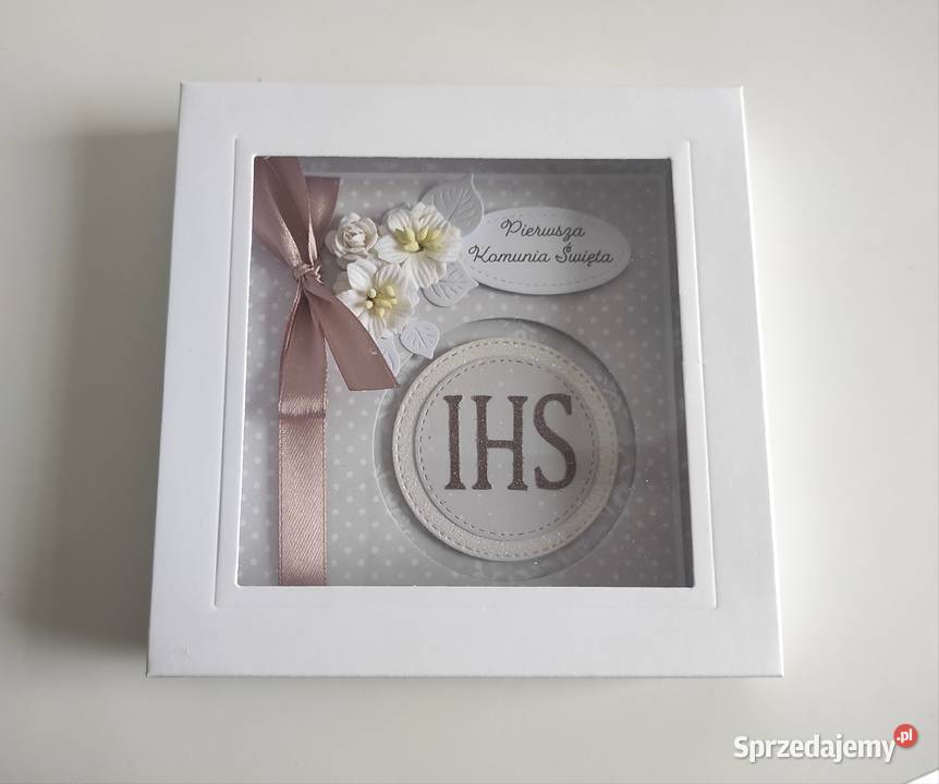 Kartka ręcznie robiona na Komunię Świętą z łódzkie Łódź