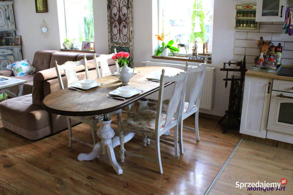 Rozkładany ławostół styl prowansalski 65cm Jelcz-Laskowice sprzedam