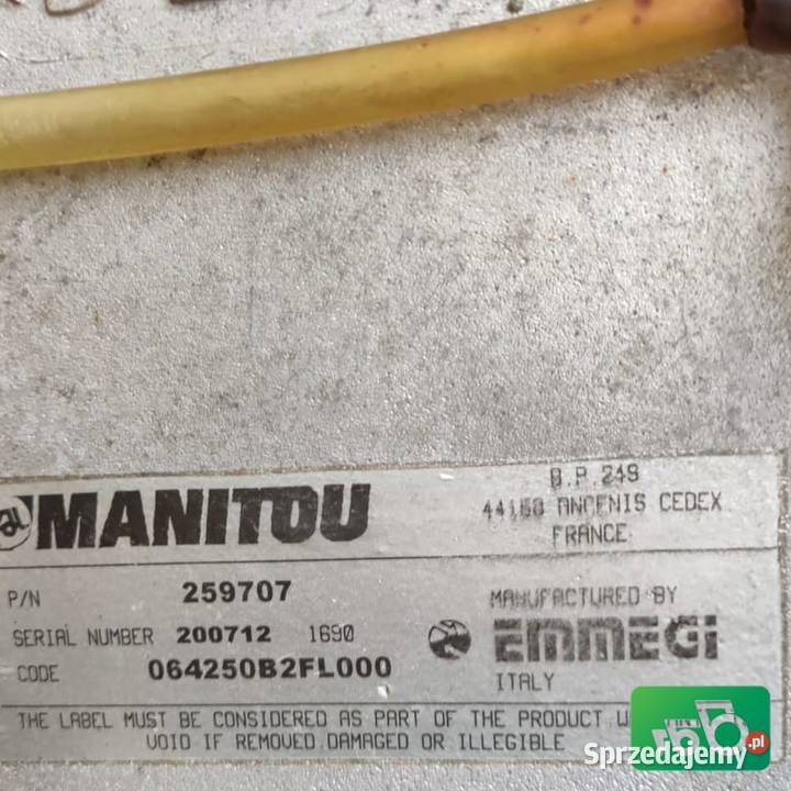 Chłodnica Radiator 259707 Manitou MT1440 Wilkowo
