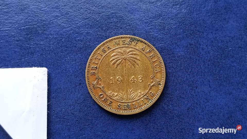 Sttare monety 1 szyling 1943 Brytyjska Afryka Kolekcje Lesko