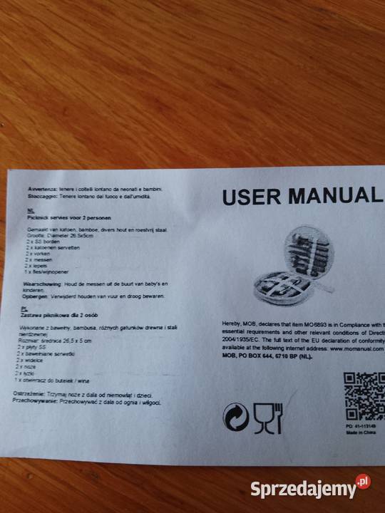 Zestaw Sztućców Podróżny Tarłów