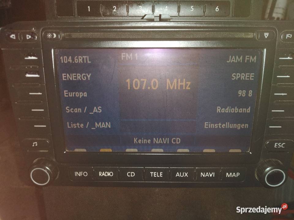 Radio samochodowe z vw touran 2005 Rzeplin