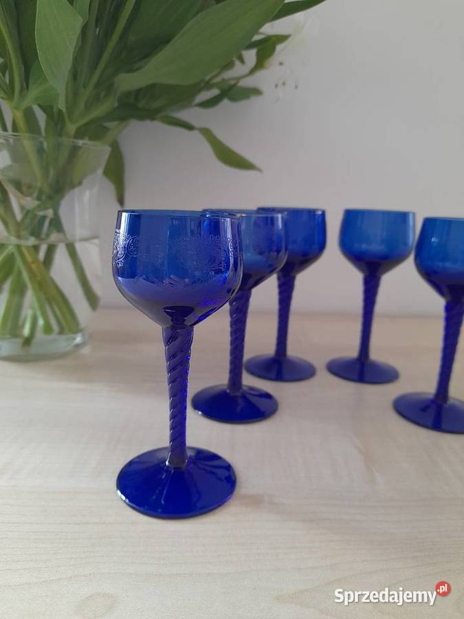 Kieliszki kryształowe Bohemia stare lampki Porcelana i szkło dolnośląskie Bogatynia sprzedam