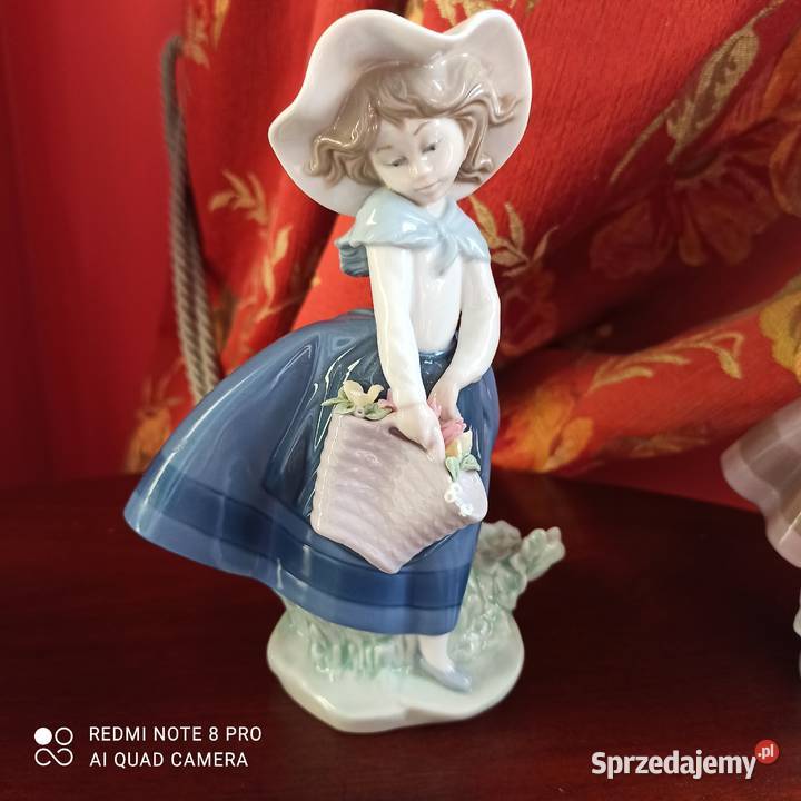 Lladro Figurka Daisa Z koszykiem piknikowym Hand Gdańsk