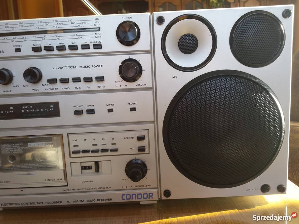 Condor radiomagnetofon stan kolekcjonerski Magnetofony Jedlicze