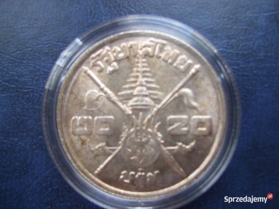 Stare monety 20 batów 1963 Tajlandia stan Lesko