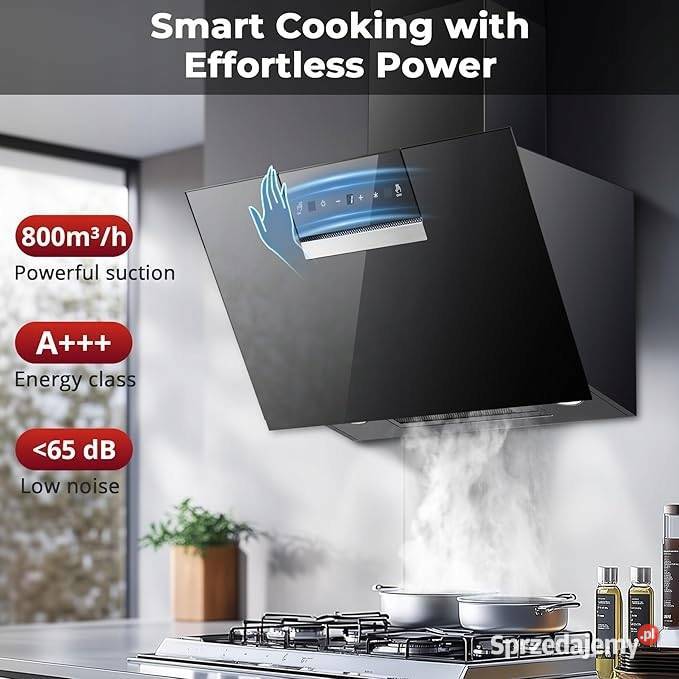 SNDOAS okap kuchenny 60 czarny klasa A 800 mh Myszyniec