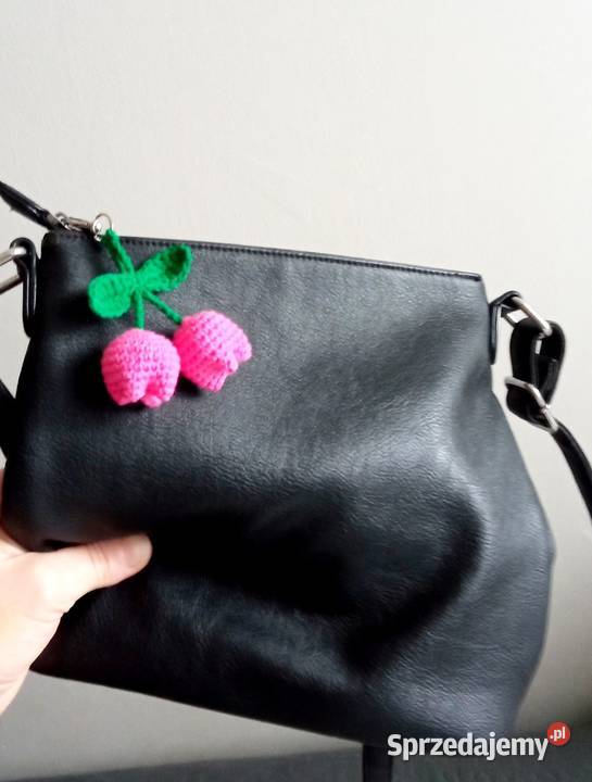 Tulipany wykonane na szydełku brelok Rękodzieło Łask