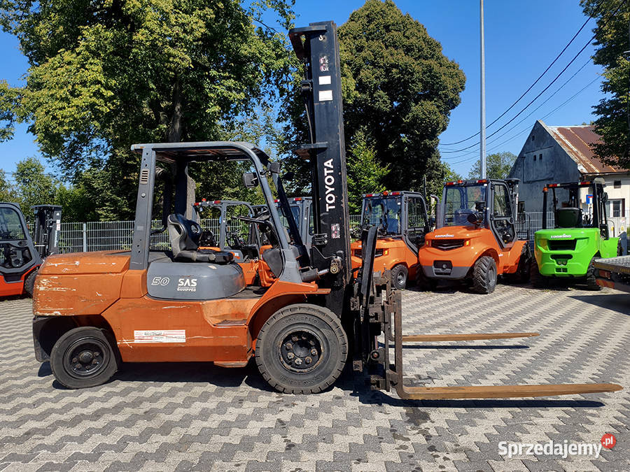 Wózek widłowy Toyota 025FDA50 5 ton duplex 5 m Toyota małopolskie
