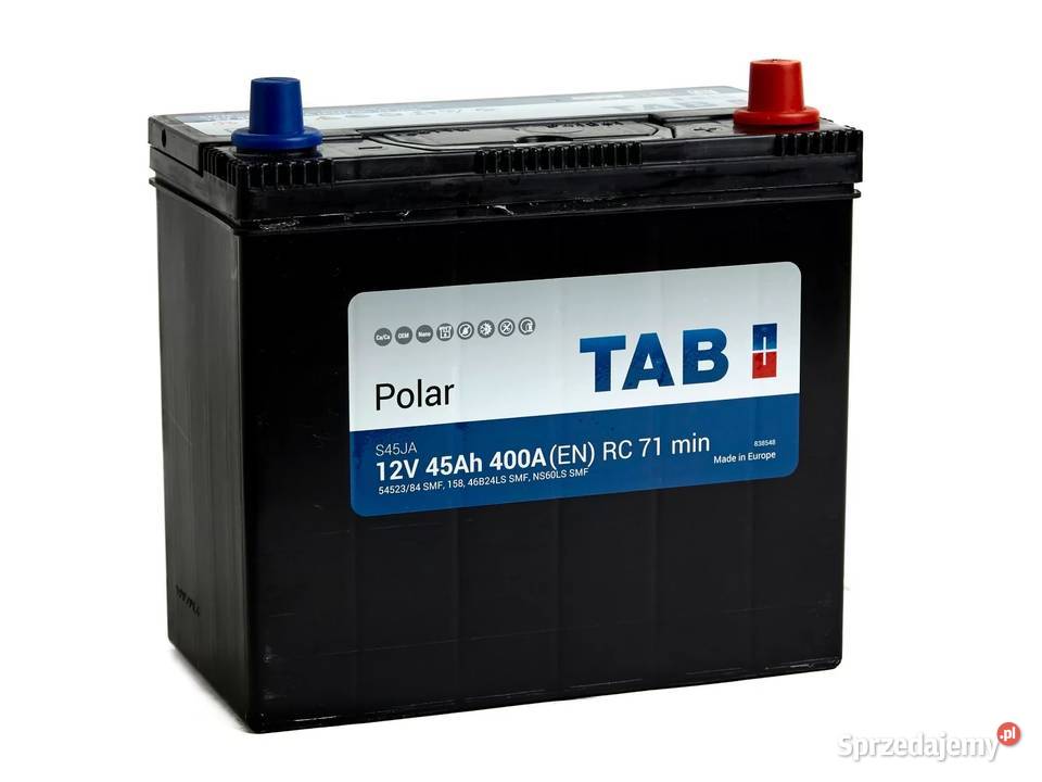 Akumulator TAB POLAR S 45Ah 400A JAPAN Prawy Akumulatory Jedlińsk