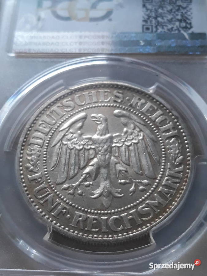 5 Marek WeimarNiemcy 1928 r Dąbmen E PCGS MS 63 Konin