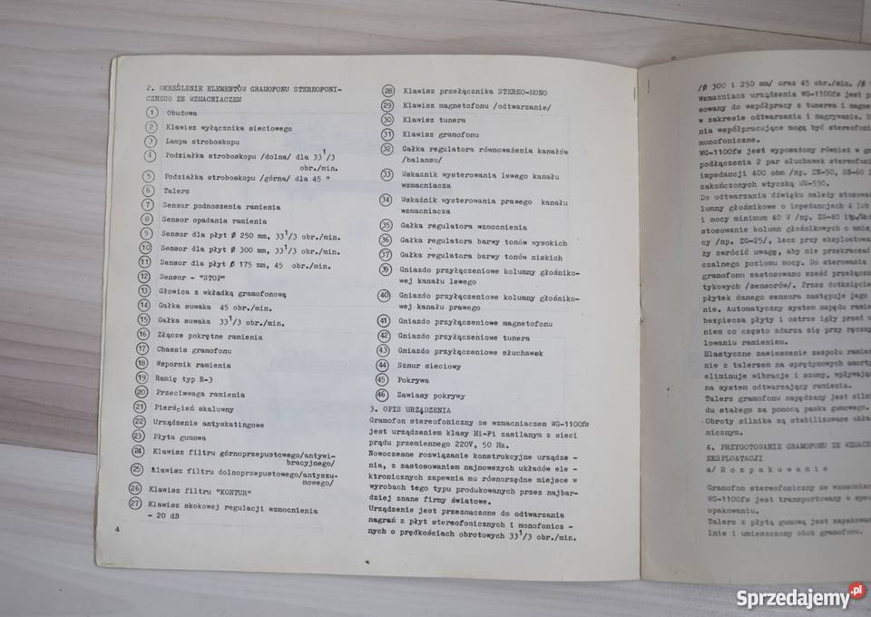 Gramofon Daniel WG1100fs Zamość sprzedam