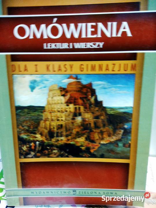 Omówienie lektur i wierszy outlet używane Warszawa